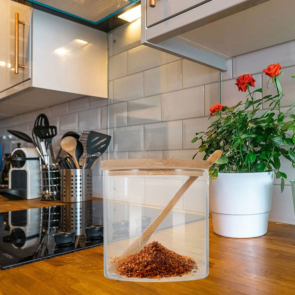 2Sets Clear Glass Seasoning Co - Food Storage Glass ulasan dan harga