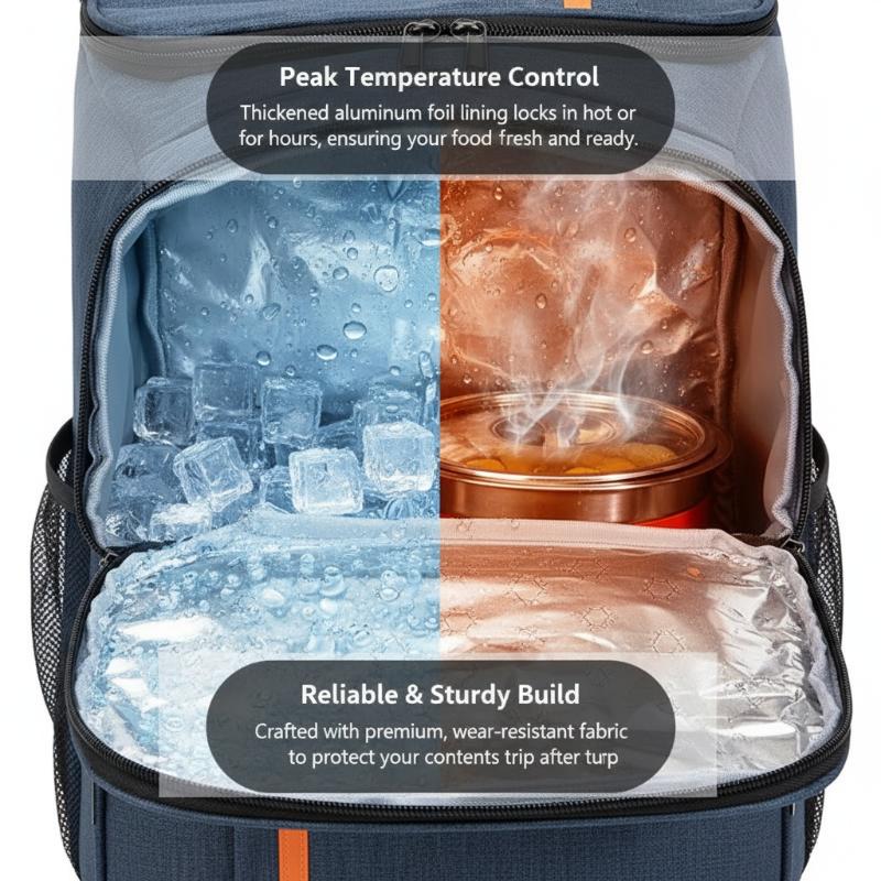 Insulated Cooler Backpack Larg - Food Storage Hiking ulasan dan harga