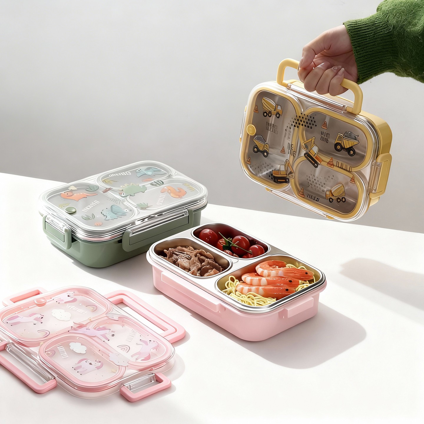 Large Capacity Cartoon Childre - Food Storage Dividers ulasan dan harga